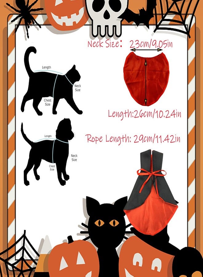 SANDTIMER Pet Vampire Cloak, Cloak Wings Halloween, for Small Medium Large Dog Pet Clothes,Halloween Pet Costumes,Dog Cat Halloween Costumes Cape Pet - Image 3